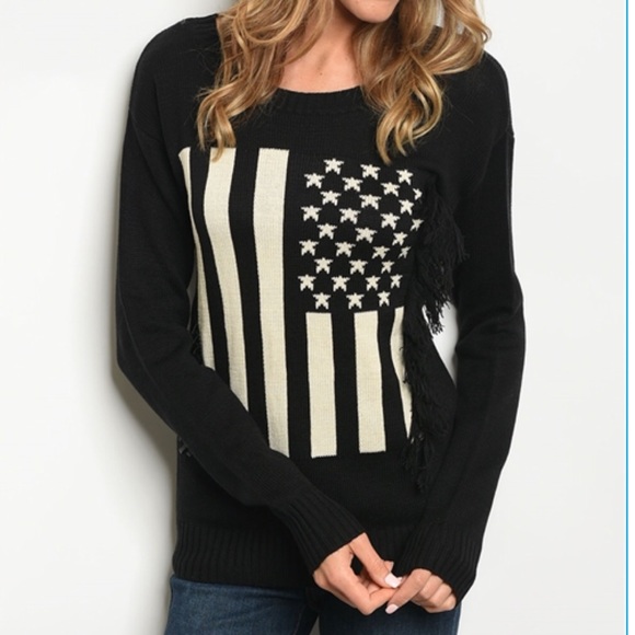 🎉1 SM🎉American Flag Sweater - Picture 4 of 5